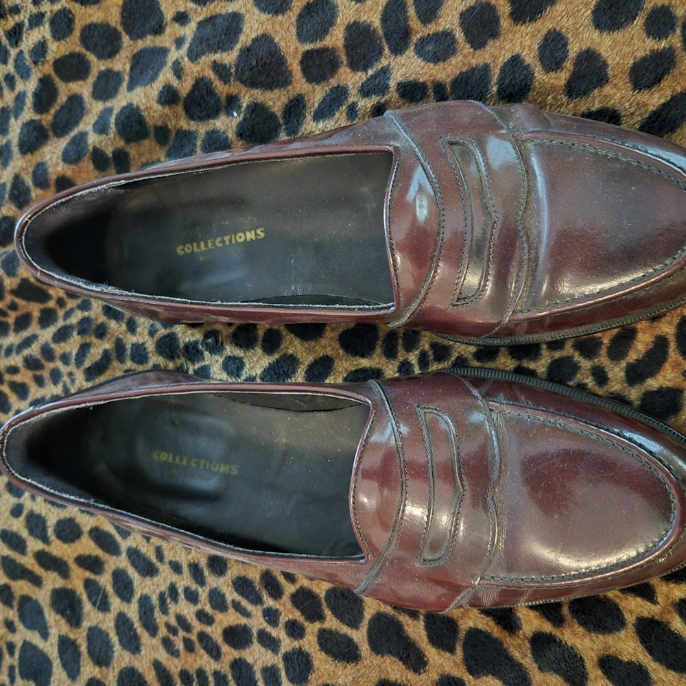 Collections Men's Brown Loafers Cordovan Low Vamp Made In Italy
